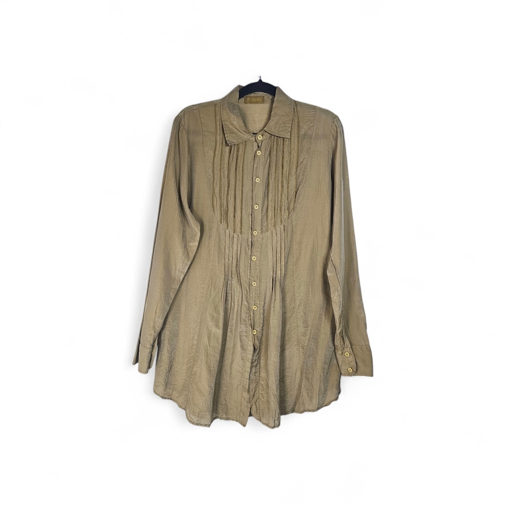 CP Shades Cotton/Silk Pin-tuck Shirt/Dress Size M‎